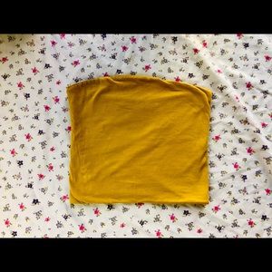 yellow brandy melville bandeau top
